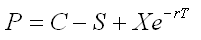 Black Scholes Equation - Put Call Parity