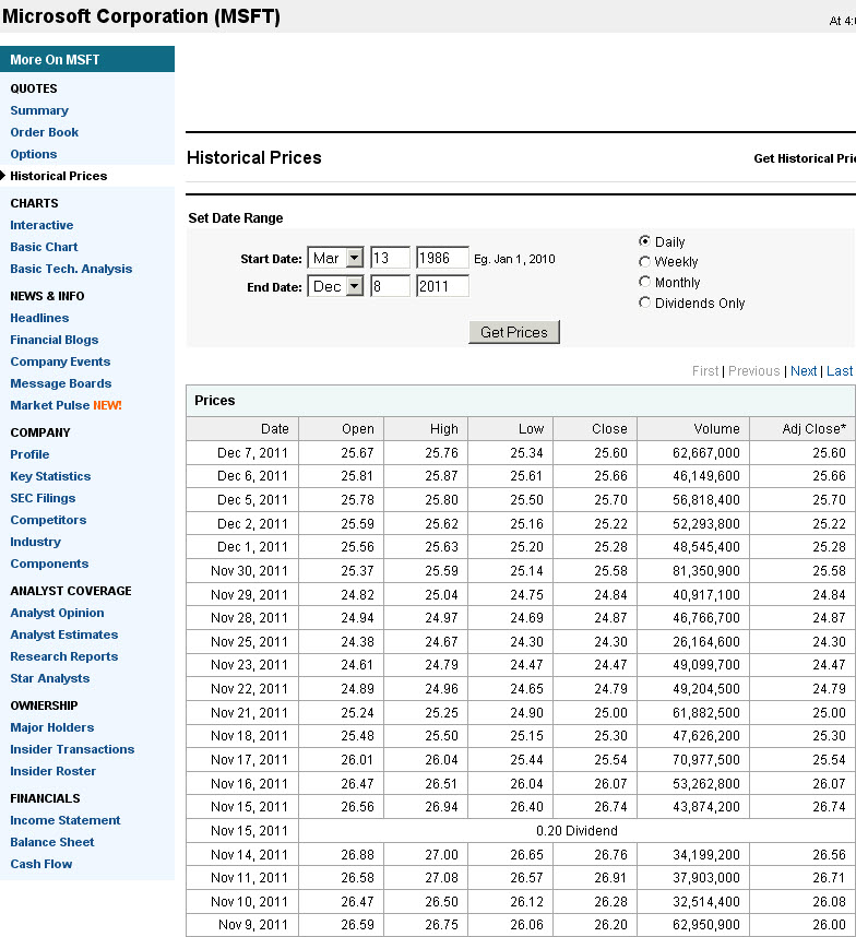 msft  dividend