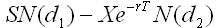 Black Scholes Equation - Call Option